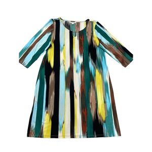 Dana Buchman Womens Dress Extra Large Blur Stretch Art Fun Casual Romantic‎ Boho